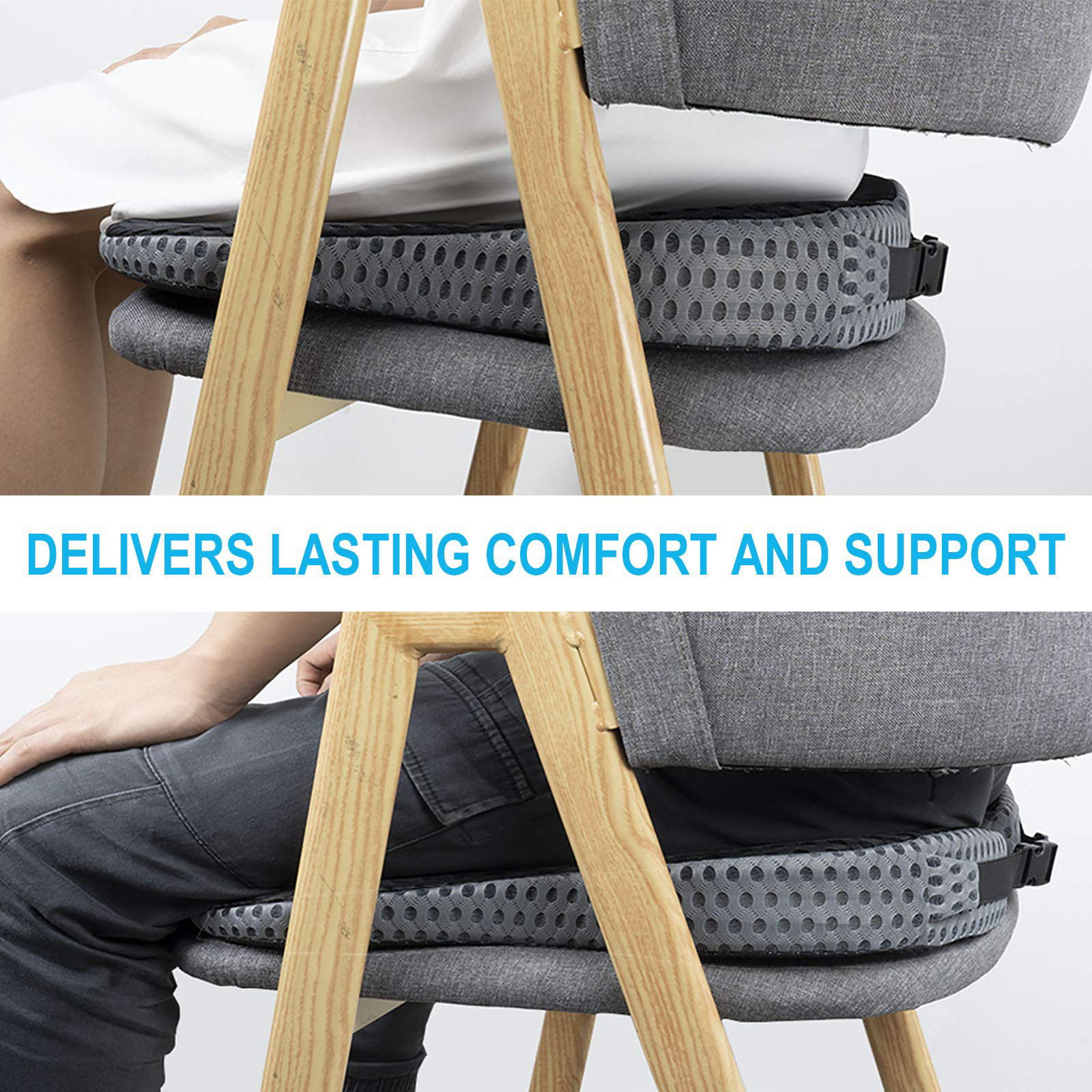 KIKIMO Car Seat Cushion for Driving, Coccyx Seat Cushion for Tailbone Pain  Relief, Office Chair Cushions, Memory Foam Seat Cushion for Car Seat Driver