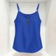 thumbnail image 4 of Neewe Women's Zipper V-Neck Sleeveless Summer Tops Business Casual Work Tunic Tank Tops Dressy Blouse Shirt, 4 of 8
