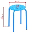 thumbnail image 3 of Taburetes de bar apilables Yaheetech de plástico de 44 cm, paquete de 5, 3 of 9