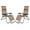 Brown, variant on Zero Gravity Chairs 2 Pack Patio Lounge Folding Outdoor Recliner with Pillow Support 250lbs,Adjustable Lawn Chairs for Beach Yard(Brown)