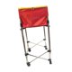 thumbnail image 5 of Carro para pelotas de tenis, carro con ruedas, ligero, de gran capacidad, desmontable y compacto. Rojo, 5 of 8