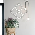 thumbnail image 2 of Tyler Dillon Decorative Lattice Beveled Accent Wall Mirror - Silver, 2 of 6