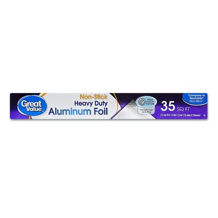Great Value Non-Stick Heavy Duty 35 sq ft Aluminum Foil