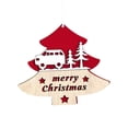 thumbnail image 2 of onlyliua ¡ Ofertas Del Día Liquidación Prime! Árbol de Navidad de Madera Pequeño Colgante con Forma de Navidad Flocado, Decoración Colgante para Centro Comercial, Decoración Navideña, 2 Piezas, 2 of 5