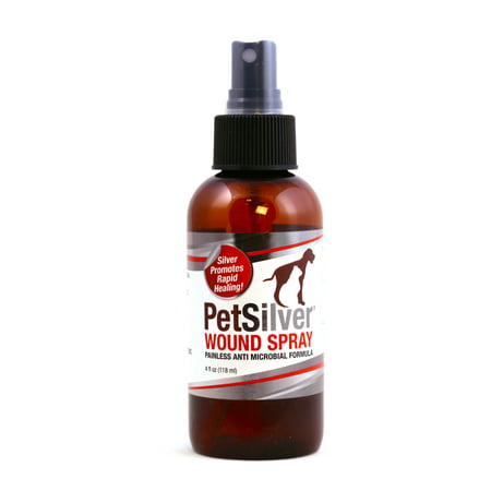 PetSilver Wound Spray with Chelated Silver |Antimicrobial Wound Care for Cats, Dogs and Horses| Rapid Healing for Hot Spots, Burns, Cuts, Scratches, Itchy Skin, Yeast and Bacteria Infections | 4