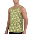 thumbnail image 2 of Pofeuu Daisies Flowers Print Men's Workout Tank Tops Sleeveless Muscle Gym Shirt Quick Dry-X-Large, 2 of 7