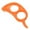 Orange, variant on Mupvlun 2 Pcs Fruit Peelers for Oranges, Lemons, Grapefruits - , Food-Grade, Non-, Effortless Peeling, Easy to Clean Orange