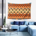thumbnail image 5 of DouZhe Retro Tribe Aztec Geometry Tapestry Modern Wall Hanging Tapestries Dorm Room Home Decor, 60" x 40", 5 of 7