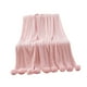 thumbnail image 5 of Manta de punto acogedora con borlas, regalo suave, 39,37 x 41,34 pulgadas Rosa, 5 of 9
