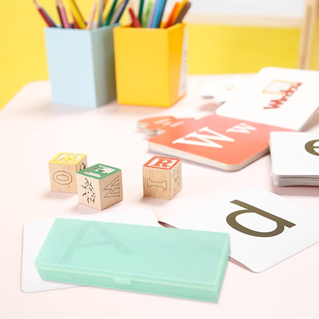 QTOCIO Student Organizer Pen Pouch Pencil Case Translucent Frosted Stationery Case