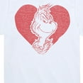 thumbnail image 3 of The Grinch - Grinch Heart - Valentine's Day - Toddler & Youth Short Sleeve Graphic T-Shirt, 3 of 5