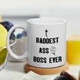 thumbnail image 3 of KAAYEE Bannest Ass Boss Ever Office Mug,Funny Unique Idea Cup Gift for Office Male Female Bosses Coworkers,11oz Ceramic Coffee Mug,White, 3 of 8