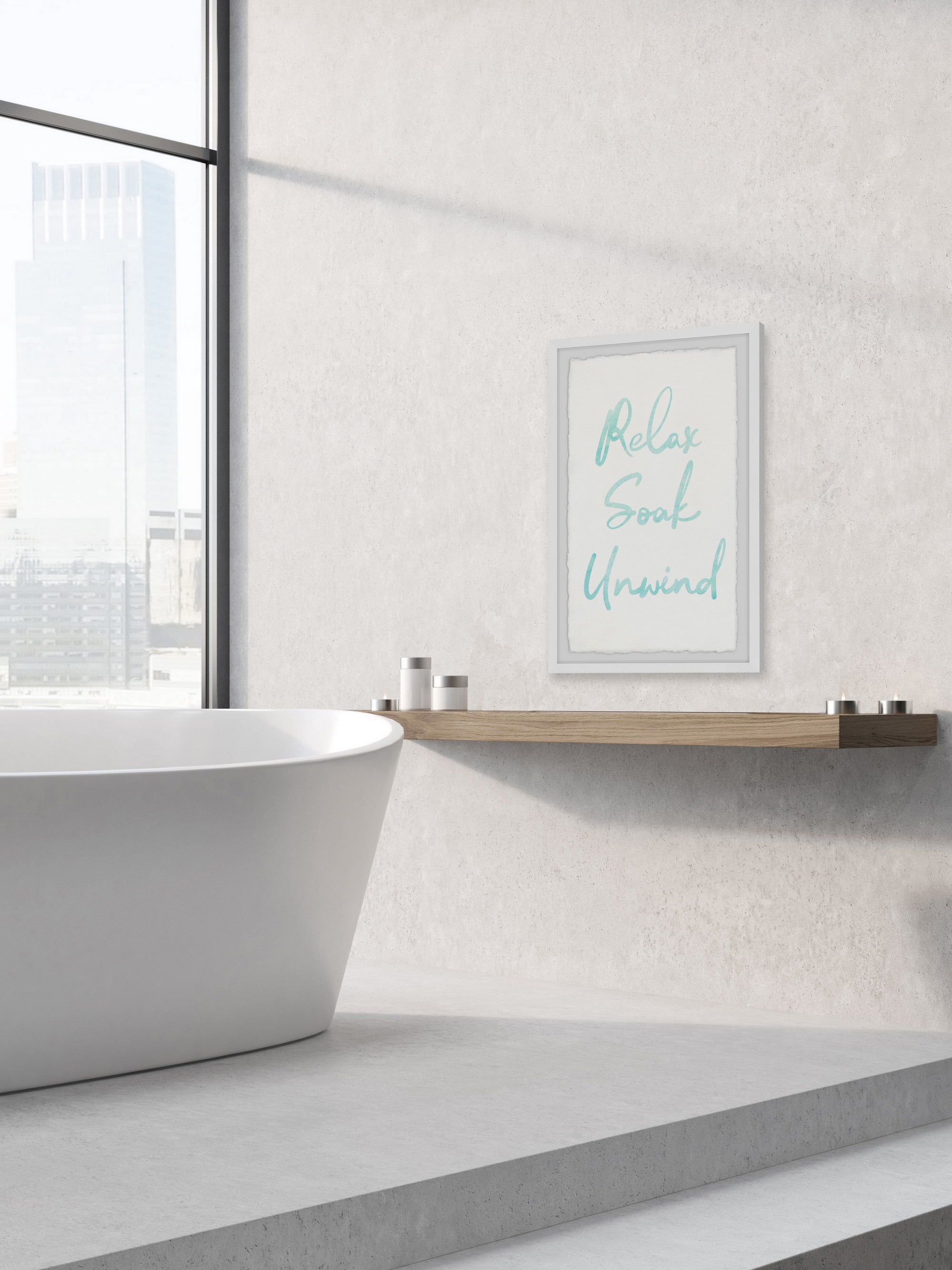Marmont Hill Unwind Rules Framed Wall Art, 16" x 24"