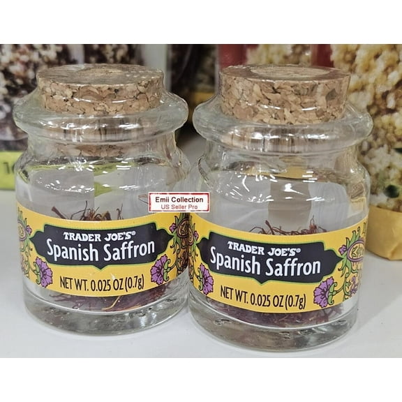 Trader Joe’s Spanish Saffron 0.025oz 0.7g (2 Bottles)