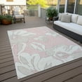 thumbnail image 6 of Addison Rugs Chantille Indoor/Outdoor Transitional Floral Pink Washable Rectangle Rug, 5' x 7'6", 6 of 6