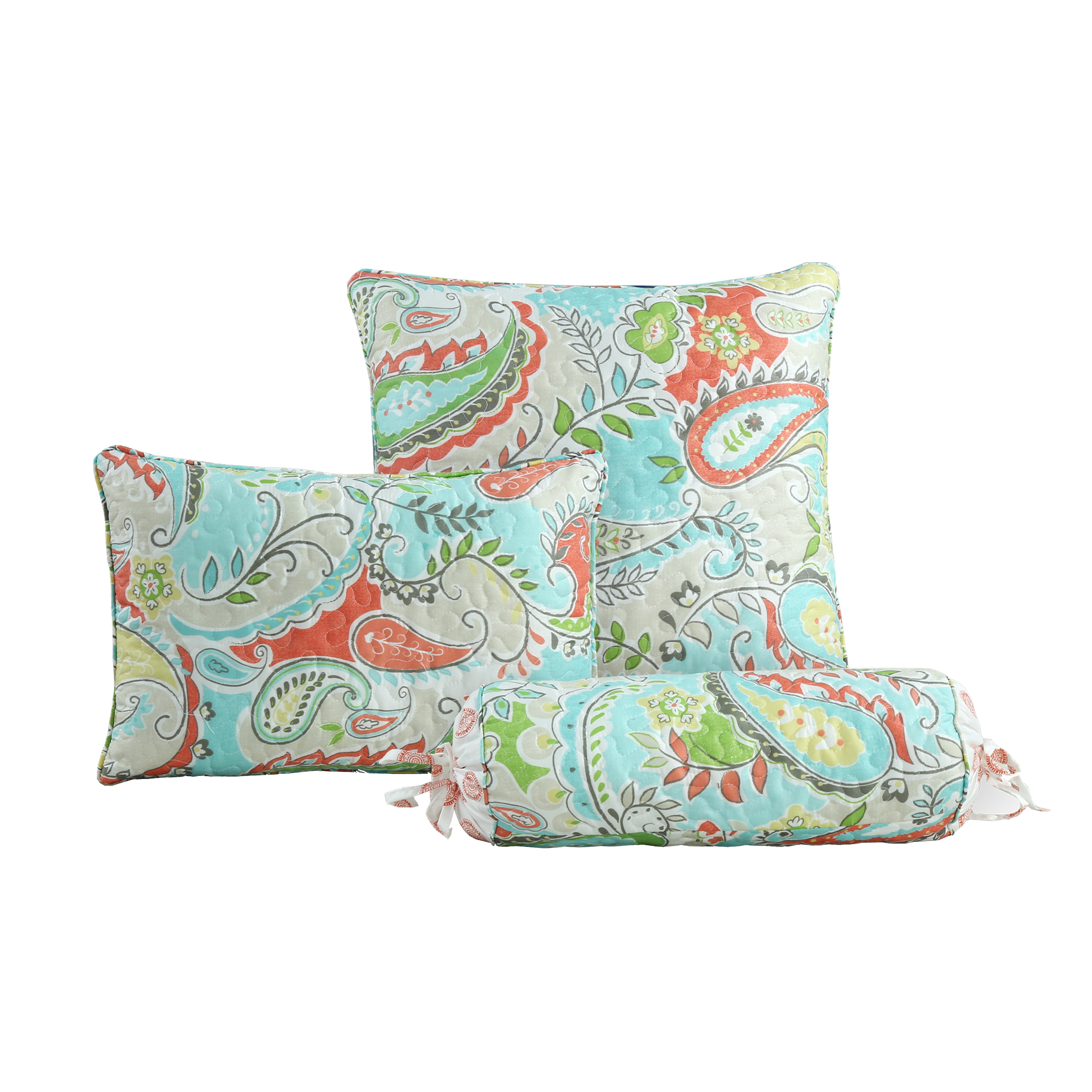 Porch & Den  Bajada Paisley Reversible Quilt Bedding Set Queen 6 Piece