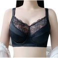 thumbnail image 2 of Amidoa Underwire Womens Bras Lace Black Large Bust Push-up Brasiers Lingerie for Women L, 2 of 8