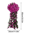 thumbnail image 3 of Steadline Set of 2 Artificial Violet Wall Hanging Flowers with Realistic Design for Indoor Outdoor Decor No Watering Needed Durable Faux Plants, 3 of 3