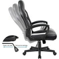 thumbnail image 5 of XPOPR Office Chair Desk Chair Leather Gaming Chair Computer Chair Racing Style Ergonomic Adjustable Swivel Task Chair with Lumbar Support and Arms (White), 5 of 9