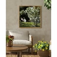 thumbnail image 4 of Drsoum Vintage Flower Garedn Landscape Wall Art 16x16in Natural Framed Classic Retro Floral Wall Prints Farmhouse Kitchen Bathroom Office Decor, 4 of 6