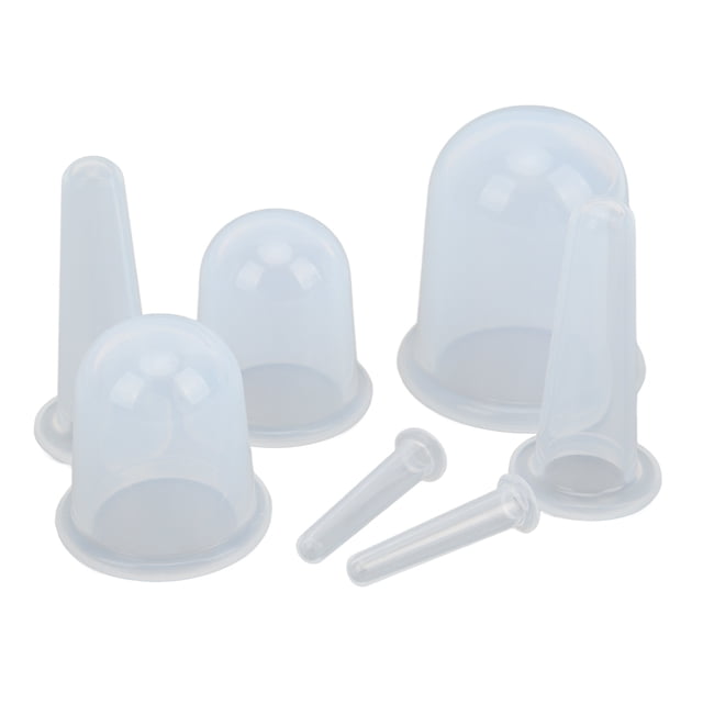 Juego de ventosas faciales de silicona, 7 piezas de ventosas faciales de silicona para masaje facial, ventosa de masaje con succión al vacío, tecnología innovadora