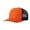 Orange, variant on Mens Cap Classic Structured Trucker Snapback Baseball Cap for Men Adjustable Flat Brim Solid Color Mesh Hat