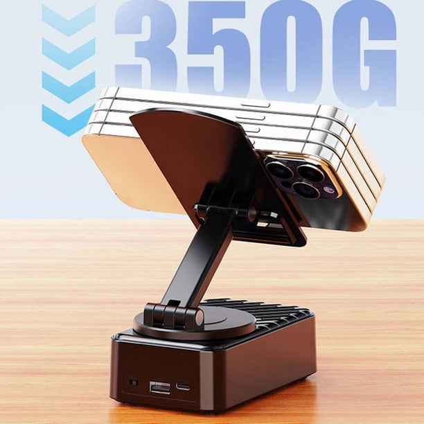 Soporte para teléfono con audio Bluetooth y altavoz inalámbrico Bluetooth, soporte multifunción para teléfono con altavoz Bluetooth, banco de energía, altavoces Bluetooth