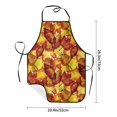 thumbnail image 6 of Bingfone Autumn Mosaic Maple Leaves for Tie-up Apron, Unisex Waterproof and Stain-Resistant Bib Apron for Kitchen Garden Painting, 6 of 7