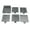 Gray, variant on 5 Versatile Templates Note Organizer Stencil Holder ABS Material Durable Convenient for Productivity Daily Planning Home School Journaling Brainstorming