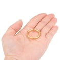 thumbnail image 3 of Uxcell 0.79'' Hebilla de anillo O O-rings para accesorios de bolsa de hardware, cinturón, manualidades DIY, aleación de zinc, tono dorado, 10 piezas, 3 of 3