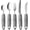 Gray, variant on Special Supplies Adaptive Utensils 5-Piece Set — Non-Weighted Stainless Steel, Non-Slip Cutlery with Easy-Grip Handles for Hand Tremors, Elderly Use (Grey)