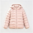 thumbnail image 4 of Busydd Baby Boys Girls Winter Coats 0-15 Years Lightweight Warm Long Sleeve Puffer Jacket Casual Comfy Solid Color Zip Up Hooded Down Coat, 4 of 8
