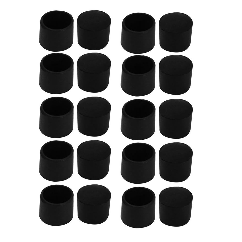 20pcs Chair Leg Caps Rubber Floor Protector Furniture Feet Covers 25mm 