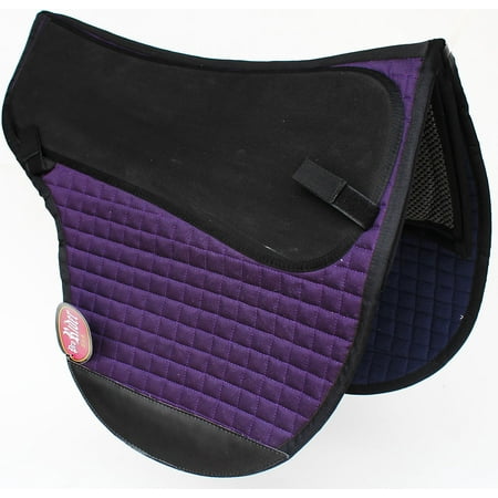 Neoprene Saddle Cover - Horse English Treeless Endurance Gel Quilted Neoprene Equine Saddle Pad 6404VT