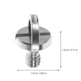 thumbnail image 2 of 20 piezas de tornillos para trípode de cámara de 1/4" (hierro niquelado), 2 of 6