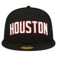 thumbnail image 2 of Men's New Era  Black Houston Rockets Statement Edition Jersey Hook 59Fifty Fitted Hat, 2 of 4