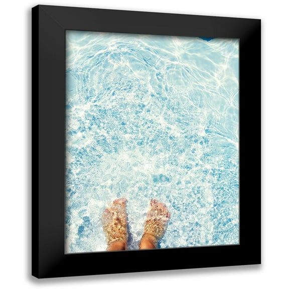 Jane, Sarah 12x14 Black Modern Framed Museum Art Print Titled - Relaxed Feet