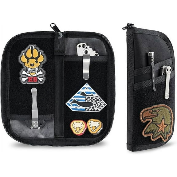 VIPERADE VE19 EDC Pouch, Tool Pocket Organizer for Men, EDC Pocket Organizer Storage EDC Gears, Long EDC Pouch Organizer, Utility Pouch for Multitools, Flashlight/Knives, Tactical Pen-Black