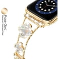 thumbnail image 3 of KOMI Diamond Metal Band Adds Sparkle to Your Watch - Compatible with Apple Watch Series 8/7/6/5/4/3/2/1Se/Ultra - Clover Is Simple and Stylish, Fits Women's Sizes 38mm 40mm 41mm 42mm 44mm 45mm 49mm, 3 of 7