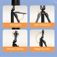 thumbnail image 6 of Cocobaby 84" Portable Wireless Selfie Stick Remote Tripod Phone Stand For Iphone Samsung, 6 of 20