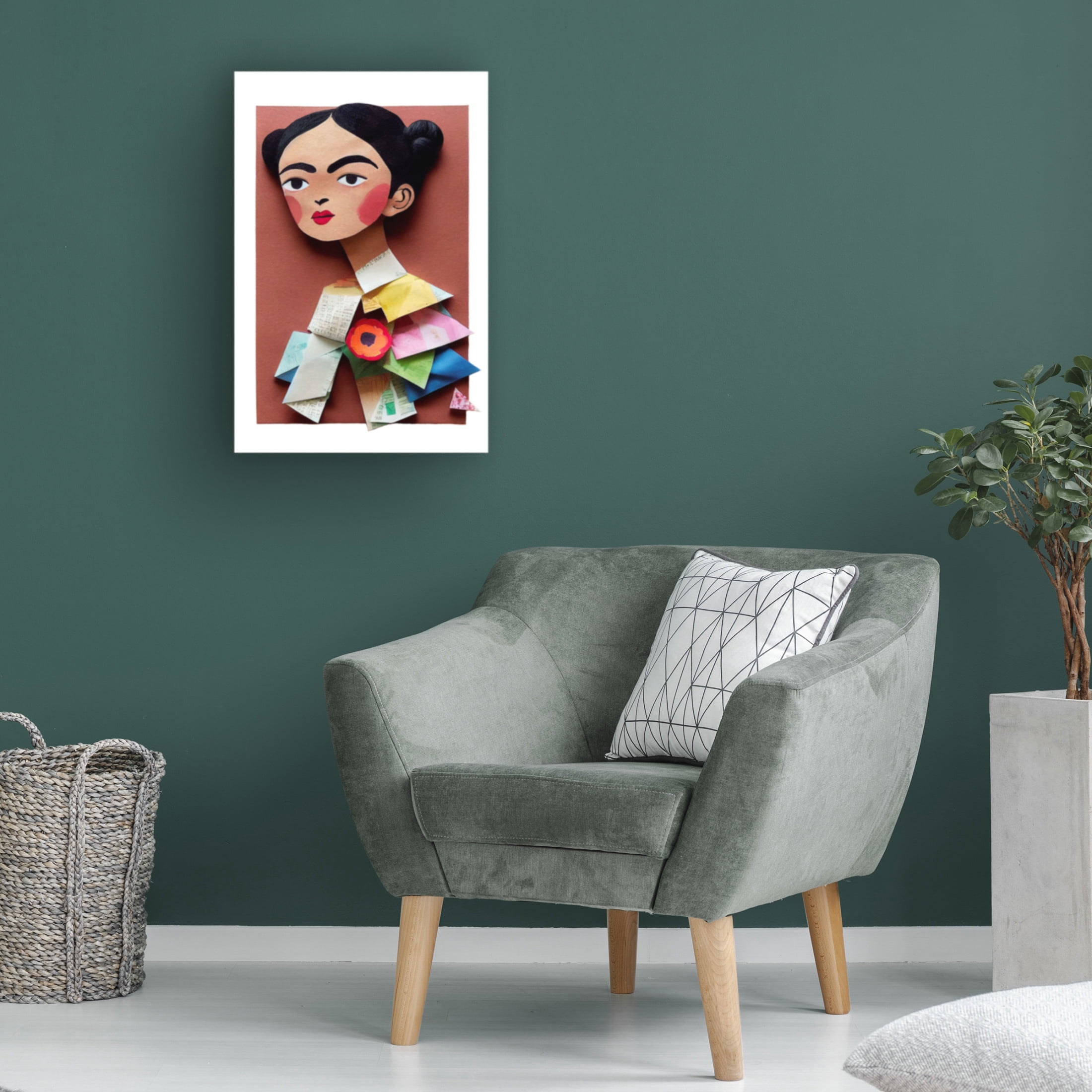 Trademark Fine Art Treechild   Frida (Paper Version) Canvas Wall Art