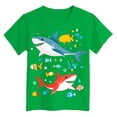 thumbnail image 4 of JUMEYU Graphic Tees for Boys Little Boys Funny Tshirts Children's Novelty Funny Round Neck Short Sleeved T Shirts Size 9-10 (Green,9-10 Years), 4 of 4