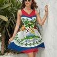 thumbnail image 3 of Belize Flag Sleeveless Dress Women Summer Evening Dresses Ladies Sundress, 3 of 7