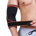 thumbnail image 1 of Codera deportiva con correa de presión, unisex, para levantamiento de pesas, fitness, baloncesto, codera de tenista transpirable y ajustable a presión, 1 of 2
