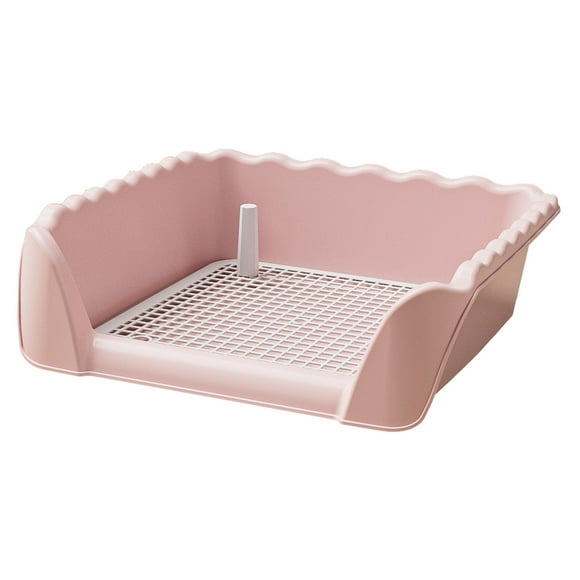Bandeja de entrenamiento para orinar para perros, desmontable, fácil de limpiar. Rosa