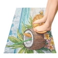 thumbnail image 5 of WOBOGO Coconut Orange Slice Carpet 39x20in Kitchen Bathroom Livingroom Plush Absorbent Non-Slip Floor Mat, 5 of 8