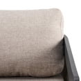 thumbnail image 6 of Christopher Knight Home 4-Piece Modern Outdoor Aluminum Chat Set, Black Finish with Beige Cushion, 6 of 19