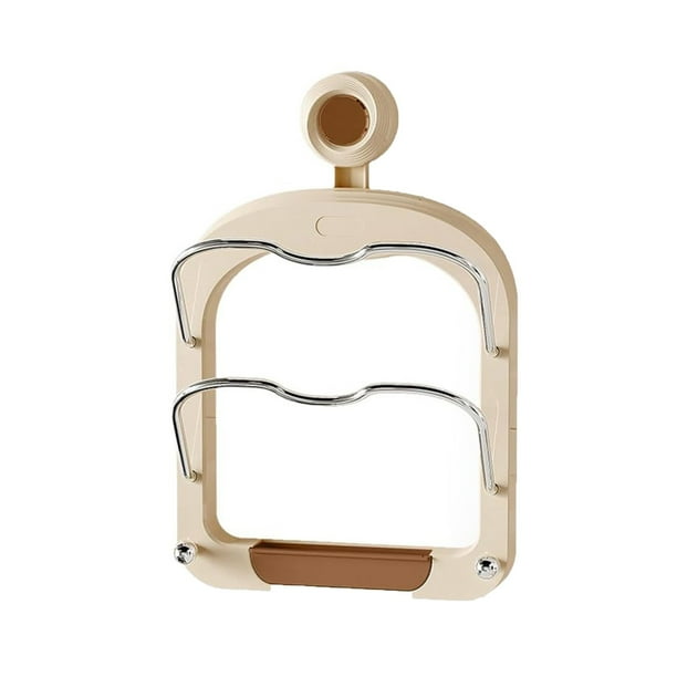 2024 Nuevo Acero Inoxidable Pot Lid Holder Pot Lids Organizer Rack Upgrade Multifunctional Pot Lid Organizer for Stovetop Spoon Rest Pot Lids Holder for Cabinet Door Wall