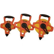 Apex Tool Group Hi-Viz Reel Fiberglass Tape, 50 ft, 1/10" Grad, EA (182-FE050D)
