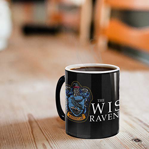 Harry Potter - Ravenclaw - Hogwarts Robe Design - One 11 oz Morphing Mugs Color Changing Heat Sensitive Ceramic Mug � Image Revealed When HOT Liquid Is Added!
